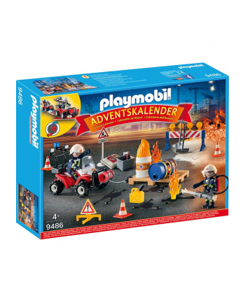 PLAYMOBIL 9486 Advent calender ''Fire brigade on the construction site''