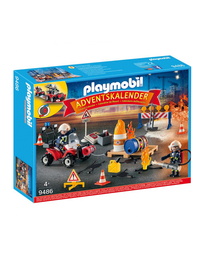 PLAYMOBIL 9486 Advent calender ''Fire brigade on the construction site'' główny