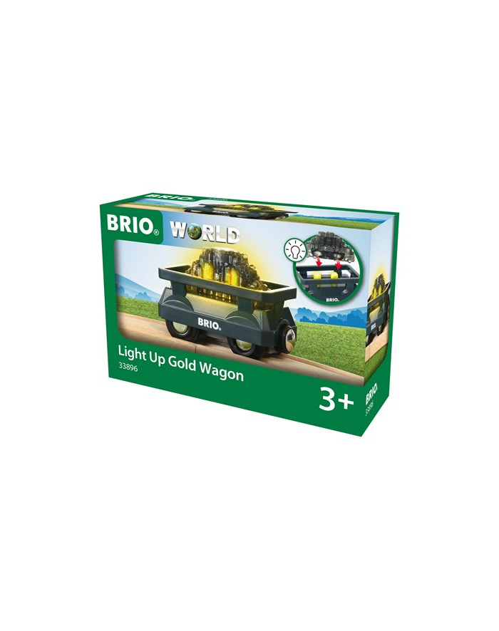 BRIO gold wagon with light - 33896 główny