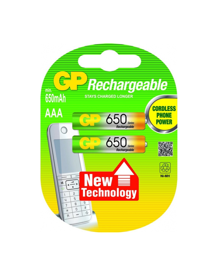 gp battery GP Akumulator 65AAAHC AAA NiMH LSD 650mAh 2szt. główny