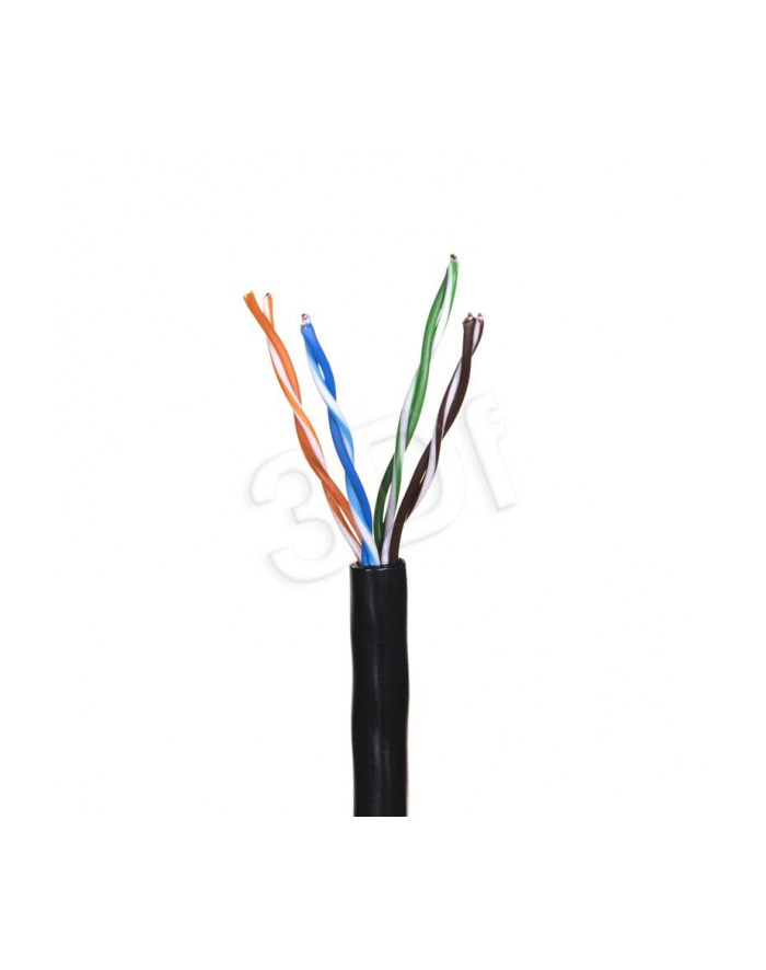 Kabel UTP Madex ( kat.5e 305m drut czarny 4x2x0.5 Ultralink 100% miedź zewnętrzny ) główny