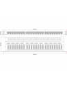 Patch panel A-LAN PK028 (0.5U; 19 ; kat. 6; STP; 24xRJ-45) - nr 12