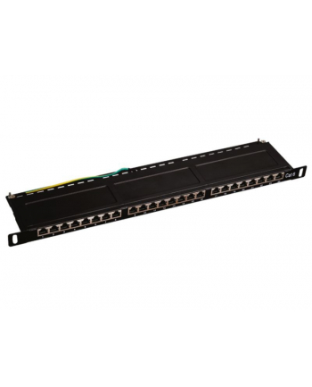 Patch panel A-LAN PK028 (0.5U; 19 ; kat. 6; STP; 24xRJ-45)