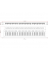 Patch panel A-LAN PK028 (0.5U; 19 ; kat. 6; STP; 24xRJ-45) - nr 2