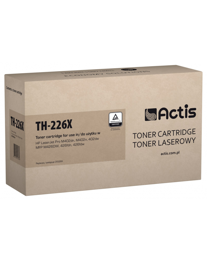 Toner ACTIS TH-226X (zamiennik HP 26X CF226X; Standard; 9 000 stron; czarny) główny