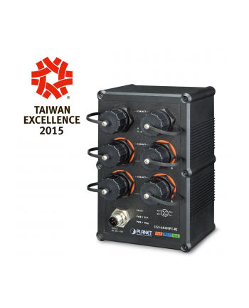Switch Planet IGS-604HPT-RJ ( L3 IP67 4xPoE  2xGeth PoE )