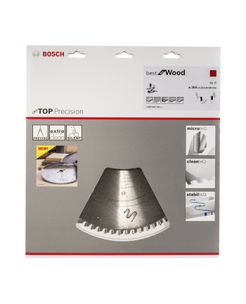 Tarcza pilarska do drewna BOSCH Top Precision 2608642103 (Metal; 305 mm)