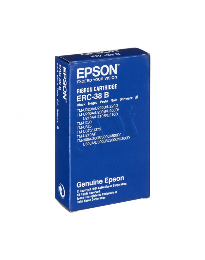 Taśma barwiąca Epson C43S015374 (oryginał ERC38B; czarny) główny