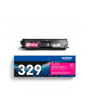 Toner Brother TN329M (oryginał TN-329M; 6 000 stron; czerwony)
