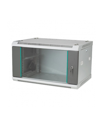 a-lan Alantec-Szafka wisząca 19  4U 450mm d szklane szara