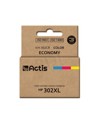 Tusz ACTIS KH-302CR (zamiennik HP 302XL F6U67AE; Premium; 21 ml; kolor)