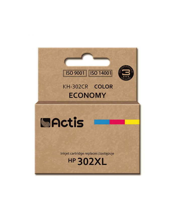 Tusz ACTIS KH-302CR (zamiennik HP 302XL F6U67AE; Premium; 21 ml; kolor) główny
