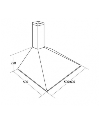 Okap kominowy AKPO  WK-5 SOFT 60 INOX (207 m3/h;