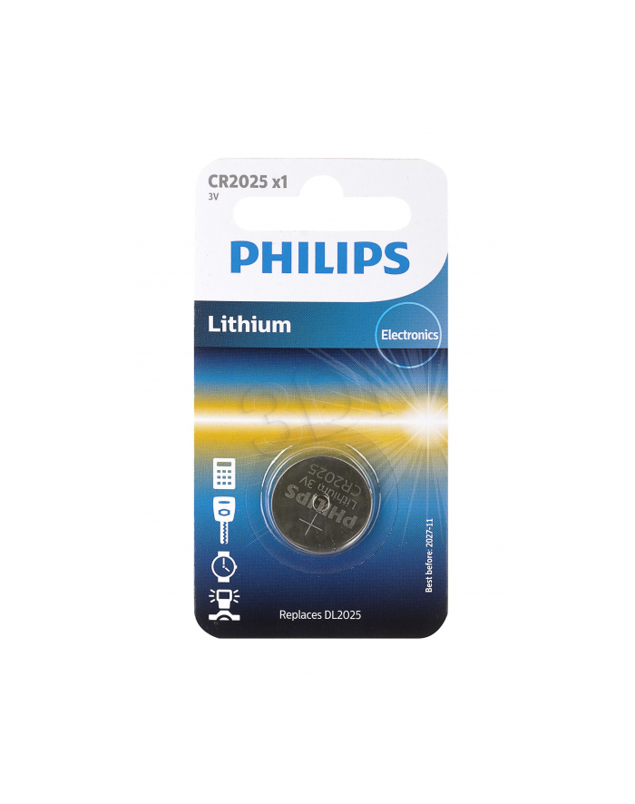 Baterie   pastylkowa  Philips  CR2025/01B (Li-Ion) główny