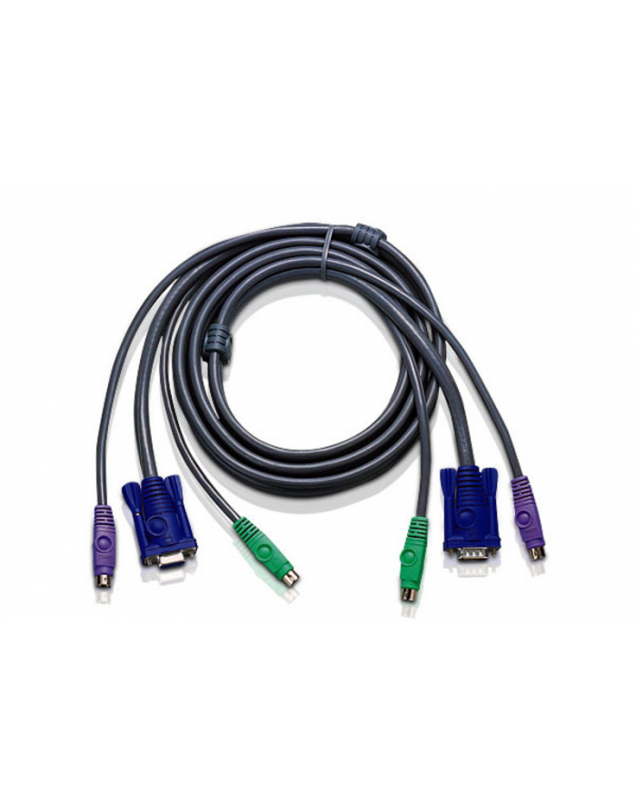 ATEN 2L-1001P/C Kabel 2x SVGA + klawPS + myszPS 1.8m główny