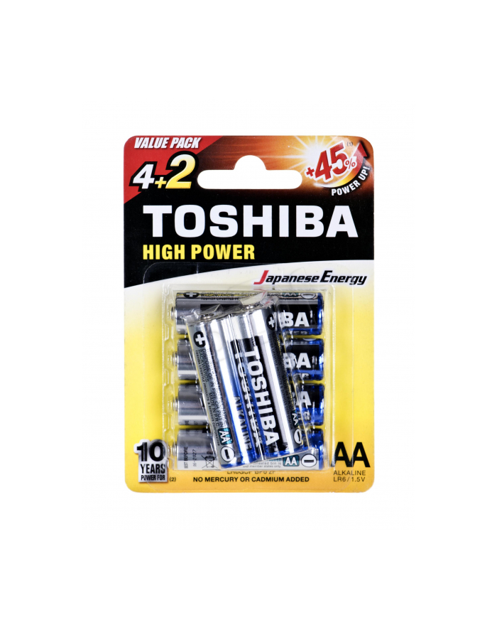 Baterie alkaliczne Toshiba LR6GCNP BP6 2F główny