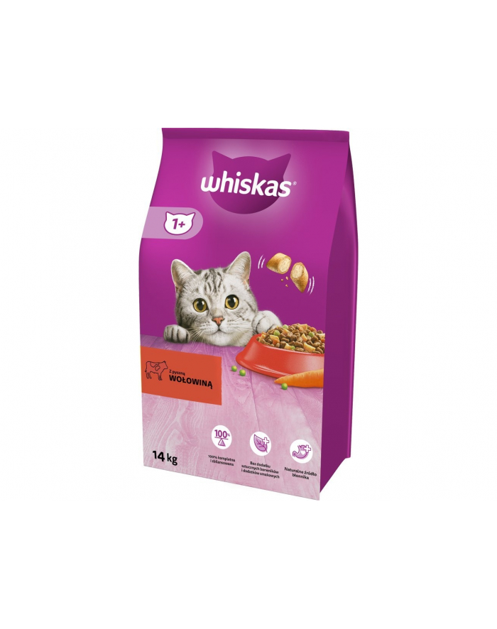 Karma Wołowina z marchewką  WHISKAS 14kg główny