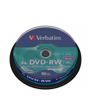 DVD-RW Verbatim 43552 (4 7GB; 4x; 10szt.; Cake)