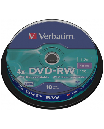 DVD-RW Verbatim 43552 (4 7GB; 4x; 10szt.; Cake)
