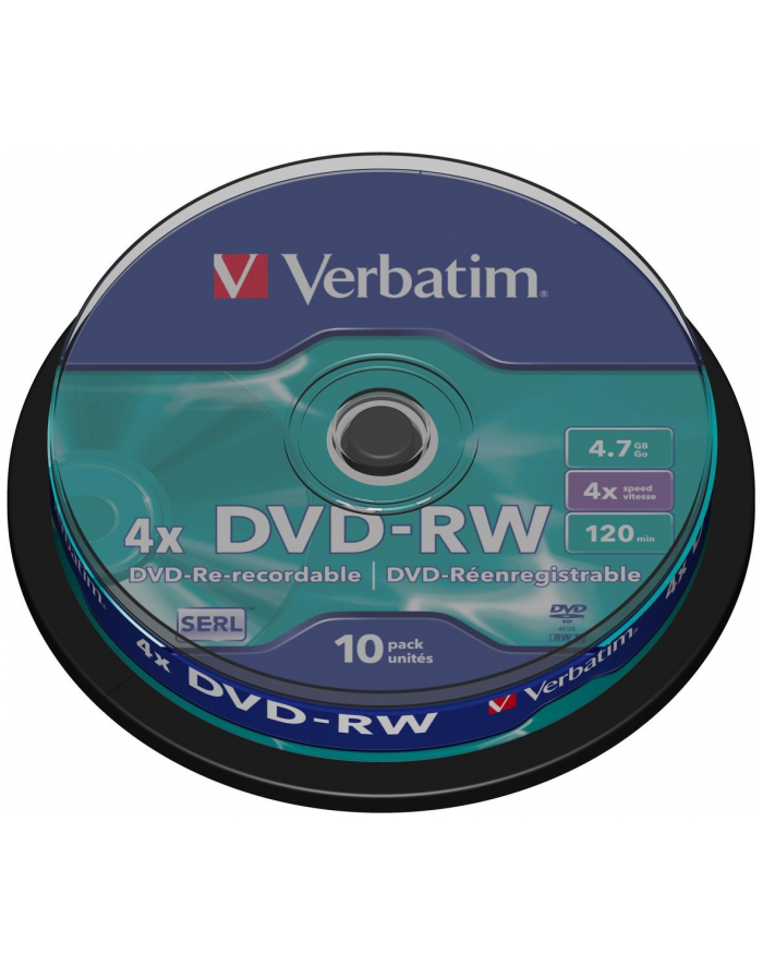 DVD-RW Verbatim 43552 (4 7GB; 4x; 10szt.; Cake) główny
