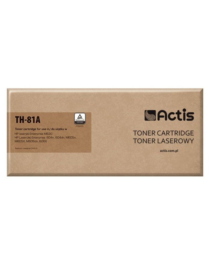 Toner ACTIS TH-81A (zamiennik HP 81A CF281A; Standard; 10 500 stron; czarny) główny