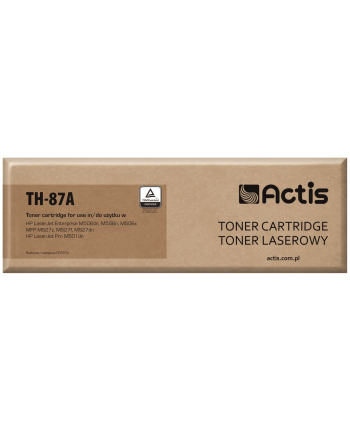 Toner ACTIS TH-87A (zamiennik HP 87A CF287A; Standard; 9 000 stron; czarny)