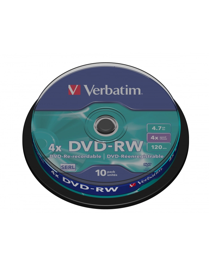 DVD-RW Verbatim 43552 (4 7GB; 4x; 10szt.; Cake) główny