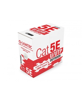 a-lan Kabel UTP Q-Lantec KIU5OUTS305Q ( kat.5e PVC 305m drut zewnętrzny ) 100% miedź