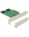 DELOCK PCI-E -> M.2 KEY B + 1X M.2 KEY M + 2XSATA 6 GB/S LOW PROFILE - nr 7