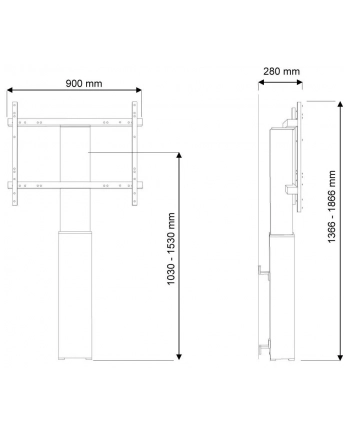 Stojak NEWSTAR PLASMA-W2250SILVER (42  - 100 )