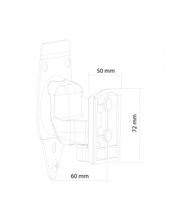 Uchwyt ścienne do głośnika Sonos Play 3 NEWSTAR NM-WS300WHITE (kolor biały)