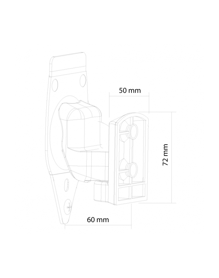 Uchwyt ścienne do głośnika Sonos Play 3 NEWSTAR NM-WS300WHITE (kolor biały) główny
