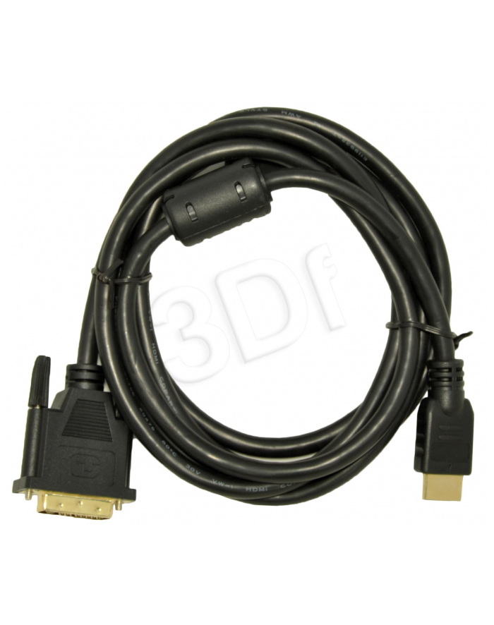 Kabel Akyga AK-AV AK-AV-11 (DVI-D M - HDMI M; 1 8m; kolor czarny) główny