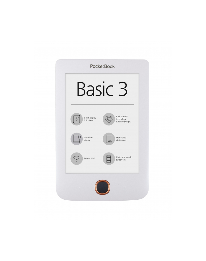 Czytnik E-book POCKETBOOK Basic 3 PB614W-2-D-WW (6 0 ) główny