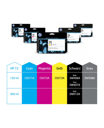 hewlett-packard Tusz HP C9373A (oryginał HP72 HP 72; 130 ml; żółty)