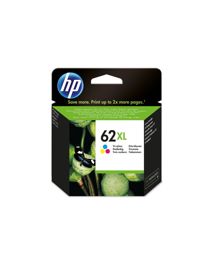 hewlett-packard Tusz HP C2P07AE (oryginał HP62XL HP 62XL; 11.5 ml; kolor) główny