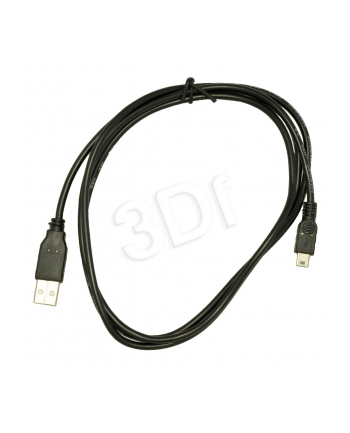 Kabel Akyga AK-USB-03 (USB M - Mini USB (5-pin) M; 1 8m; kolor czarny)