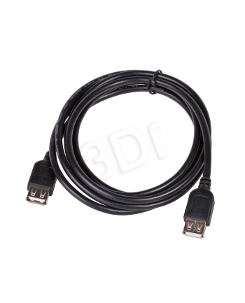 Kabel Akyga AK-USB-06 (USB F - USB 2.0 F; 1 8m; kolor czarny)