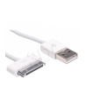 Kabel Akyga AK-USB-08 (USB M - Apple 30-Pin M; 1m; kolor biały) - nr 1