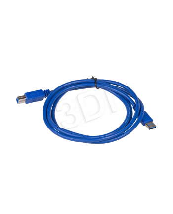 Kabel Akyga AK-USB-09 (USB 3.0 M - USB 3.0 Typu B M; 1 8m; kolor niebieski)