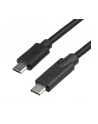 Kabel Akyga  AK-USB-16 (Micro USB M - USB typu C F; 1m; kolor czarny) - nr 5