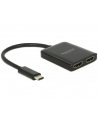 DELOCK SPLITTER VIDEO USB TYPE-C -> 2X HDMI 4K - nr 12