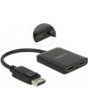 DELOCK SPLITTER VIDEO DISPLAYPORT 1.2->2X HDMI 4K (NA KABLU 25CM) - nr 16