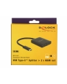 DELOCK SPLITTER VIDEO USB TYPE-C -> 2X HDMI 4K - nr 6