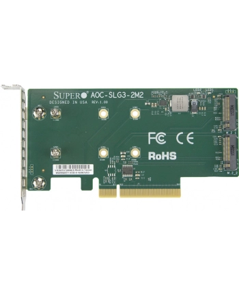 Karty riser Supermicro AOC-SLG3-2M2-O