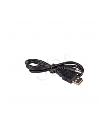 Kabel Akyga AK-DC-01 (USB M - 5.5 x 2.1 mm M; 0 8m; kolor czarny)