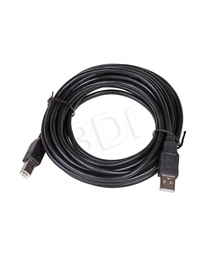 Kabel Akyga AK-USB-18 (USB M - USB 2.0 typu B M; 5m; kolor czarny) główny