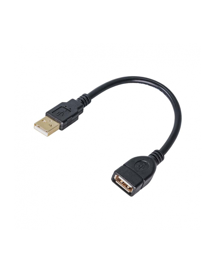 Kabel Akyga AK-USB-23 (USB M - USB 2.0 F; 0 15m; kolor czarny) główny