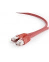 Kabel S/FTP GEMBIRD PP6A-LSZHCU-R-2M (RJ45 - RJ45; 2m; S/FTP; kat. 6a; kolor czerwony) - nr 1