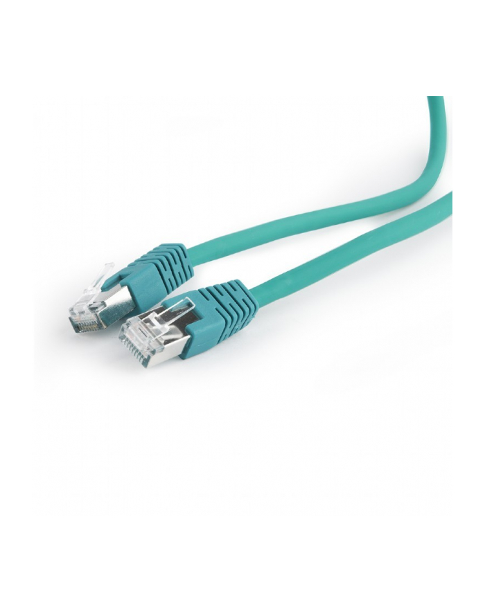 Kabel S/FTP GEMBIRD PP6A-LSZHCU-G-5M (RJ45 - RJ45; 5m; S/FTP; kat. 6a; kolor zielony) główny